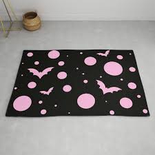 pastel bat and dots rug by vxmp dxll