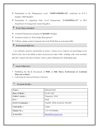 Free Resume Template for MBA Finance Word Download