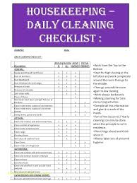 Office Cleaning Checklist Template Simple Housekeeping List