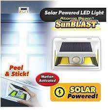atomic beam sunblast solar powered led