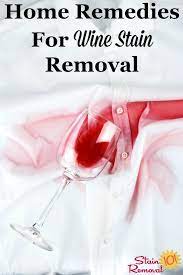 wine stain removal tips home remes