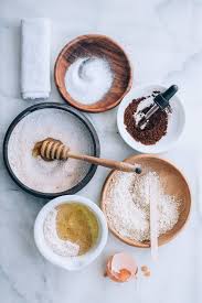 Baking soda and coffee face mask. 8 Face Scrubs You Can Make With Ingredients From Your Kitchen Hello Glow