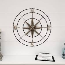 Galvanized Metal Compass Wall Decor 32 X 32