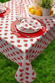 watermelon print outdoor tablecloth