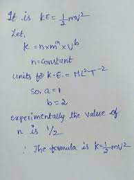 Derive The Formula For Kinetic Energy