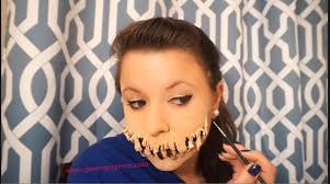 creepy smile halloween makeup
