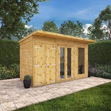 12 X 6 Maine Summerhouse With Side Shed