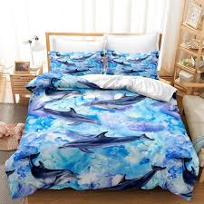 Sea Animals Sealife Bed Duvet Cover Set