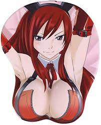 Amazon.com: BOO ACE Fairy Tail Erza Scarlet 3D Anime Mouse Pads with Wrist  Rest Gaming Mousepads 2Way Skin (MP-Erza-Ff) : Office Products
