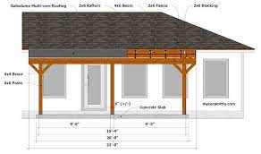 Building An Almost Free Standing Patio Roof