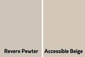 accessible beige vs revere pewter