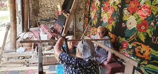 traditional carpet weaving work