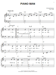 Piano Man By Billy Joel Very Easy Piano Digital Sheet Music