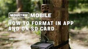 how to format sd cards in app and on