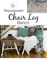build a repurposed chair leg bench