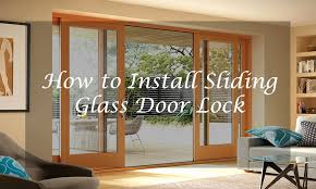 how to install sliding glass door lock