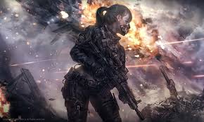 Call of duty warzone is part of games collection and its available for desktop laptop pc and you can set it as lockscreen or wallpaper of windows 10 pc, android or iphone mobile or mac book. Hd Wallpaper Anime Original Armor Explosion Girl Gun Ponytail Warzone Wallpaper Flare