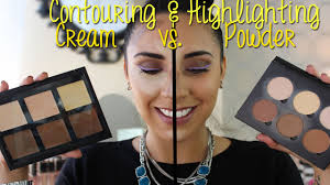 contour highlight cream vs powder