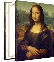 PICANOVA – Leonardo da Vinci – Mona Lisa 30x40cm – Premium Afdruk Op Canvas  – Wanddecoratie Canvas Op Een Houten Frame Gespannen Als Modern  Galerijkunstwerk – Kollektie Klassieke Kunst : Amazon.nl: Wonen & keuken