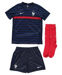 Fußball trikot von der französischen nationalmannschaft. Nike Kinder Fussballtrikot Set Fff Frankreich Mini Kit Home Dreiteilig Kaufen Engelhorn