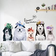 Dog Wall Stickers Pvc Self Adhesive