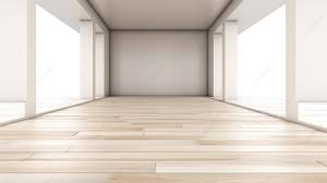 perspective 3d rendering wood flooring