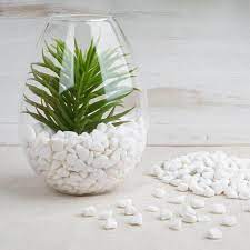 2lbs White Pebble Stone Vase Fillers