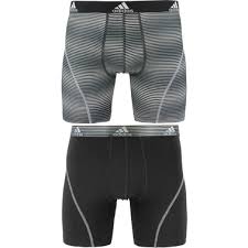 Adidas Climalite Graphic Boxer Briefs 2 Pk Underwear