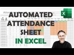 automated attendance sheet in excel
