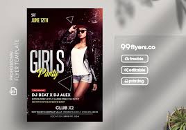 s party psd free flyer template