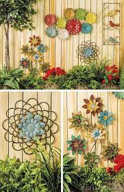 Flowers Garden Wall Decor Fence Art
