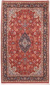 persian saruk rug red dark blue