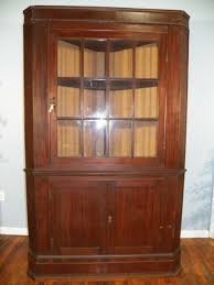 pine antique corner cabinets