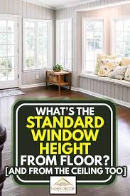 standard window height from floor