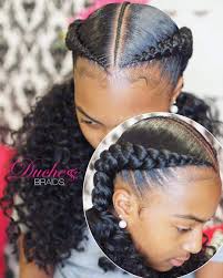 Now repeat on the other half of your hair and secure your two french braids in place with a hairband. 20 Super Hot Cornrow Two Braid Hairstyles Braided Hairstyles Hair Styles