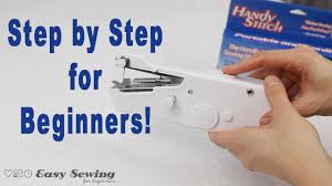 how to use a handheld sewing machine