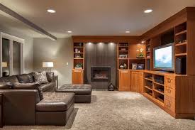 neutral family room with fireplace and
