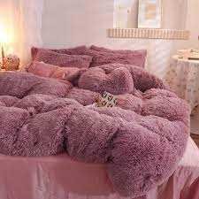 Fluffy Bedding Set Twin Queen Duvet