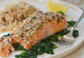 baked salmon with honey mustard and