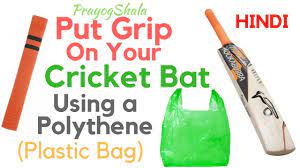 how to put grip on a cricket bat using