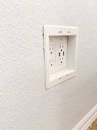 how to install large recessed outlets