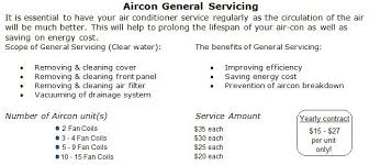 aircon servicing singapore