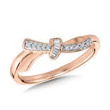10k awareness ribbon diamond ring