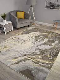 grey gold marble look a like rugs small