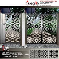 6 Grill Gate Room Screen Divider