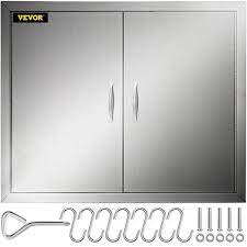 vevor bbq double access door 31 in w x