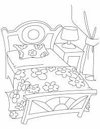 Inspiration for children and baby rooms. Bed Coloring Pages Coloring Home