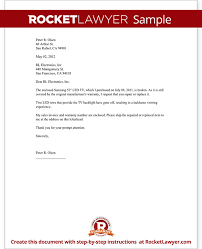 Warranty Repair Request Letter Create A Free Template