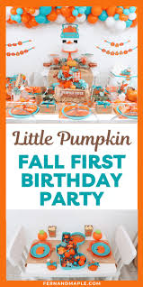 our little pumpkin first birthday party