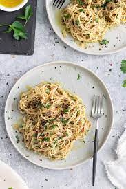 garlic pasta vegan spaghetti aglio e